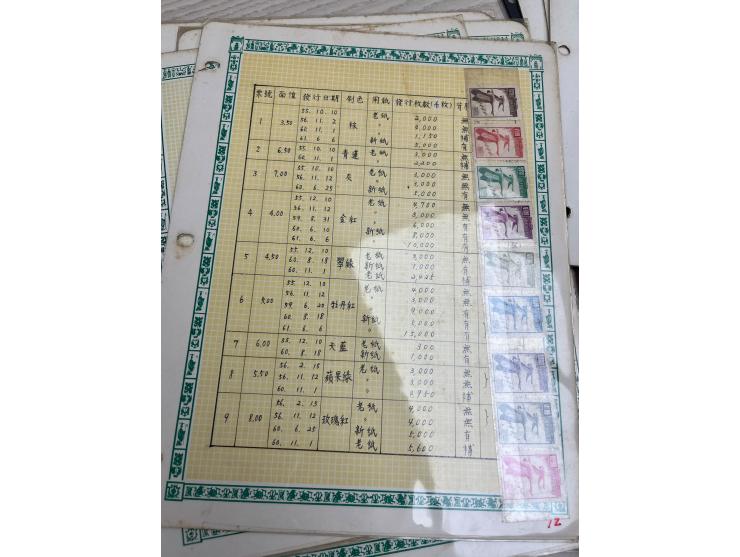 including Famous People, Map and Flying Geese, with intensive printing study. Very difficult to gather. Please view.